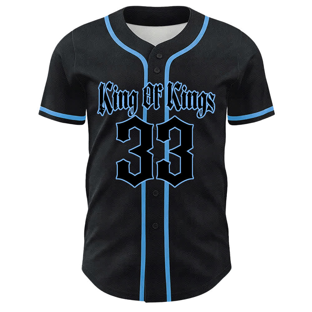 Christianartworkshop King Of Kings Number 33 Jesus Portrying Cross Maglia da baseball unisex - image 13