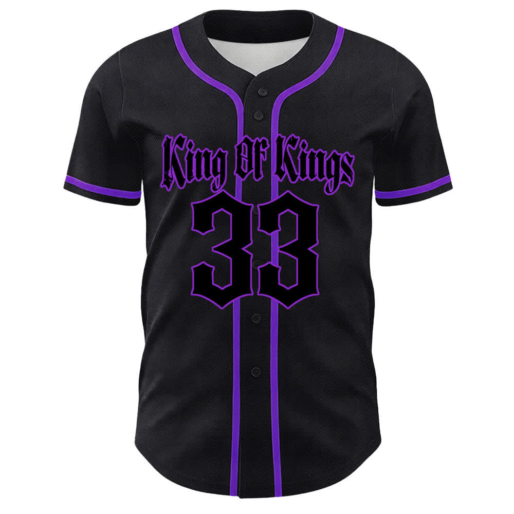 Christianartworkshop King Of Kings Number 33 Jesus Portrying Cross Maglia da baseball unisex - image 19