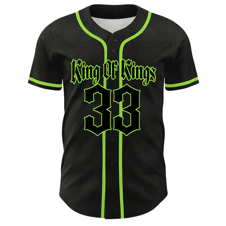 Christianartworkshop King Of Kings Number 33 Jesus Portrying Cross Maglia da baseball unisex - image 16