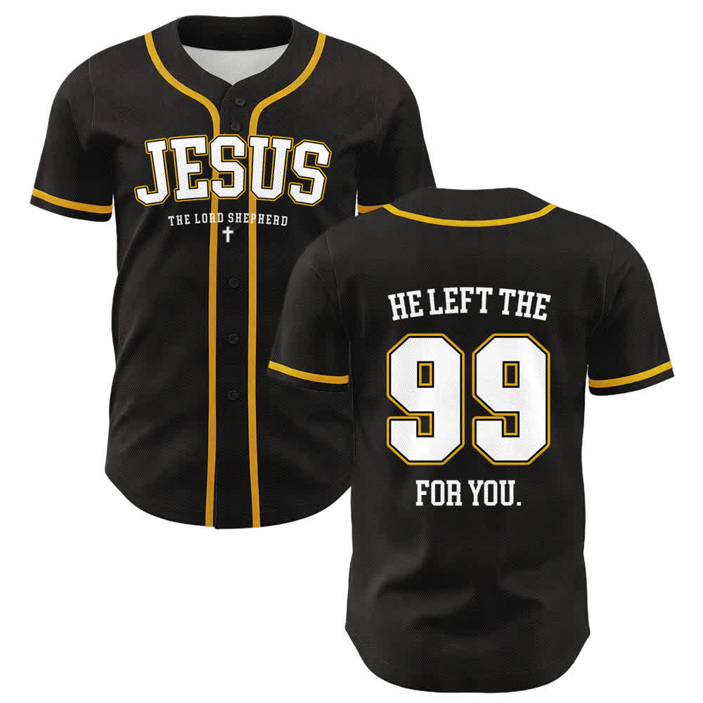 Christianartworkshop Gesù ha lasciato il 99 per te Maglia da baseball unisex - Giallo - 5XL - image 0