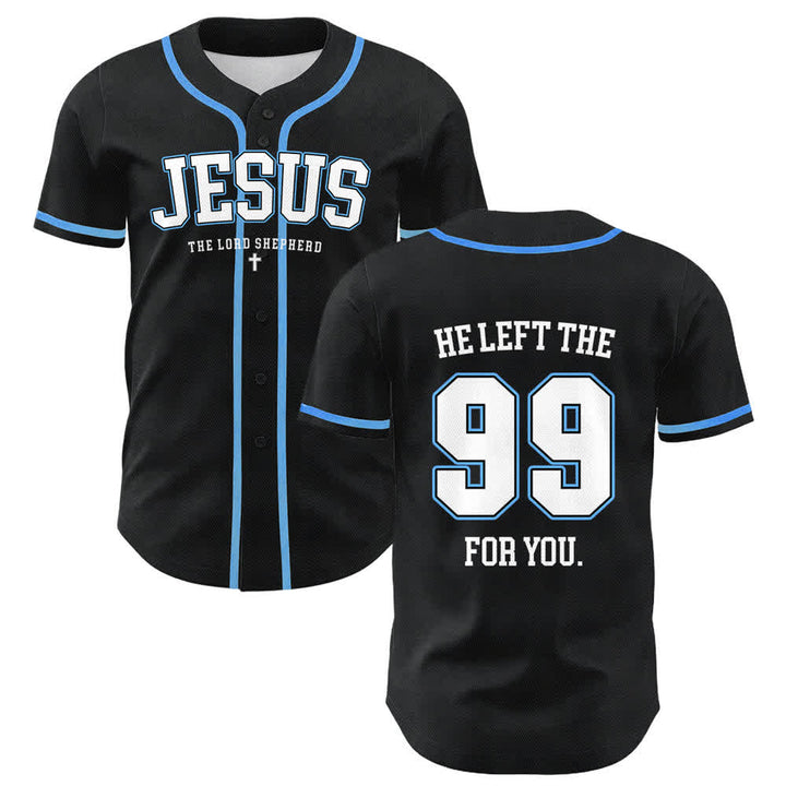 Christianartworkshop Gesù ha lasciato il 99 per te Maglia da baseball unisex - Blu - 5XL - image 3