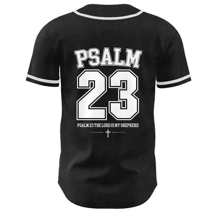 Christianartworkshop Gesù Salmo 23 Il Signore è il mio pastore Maglia da baseball unisex - image 7