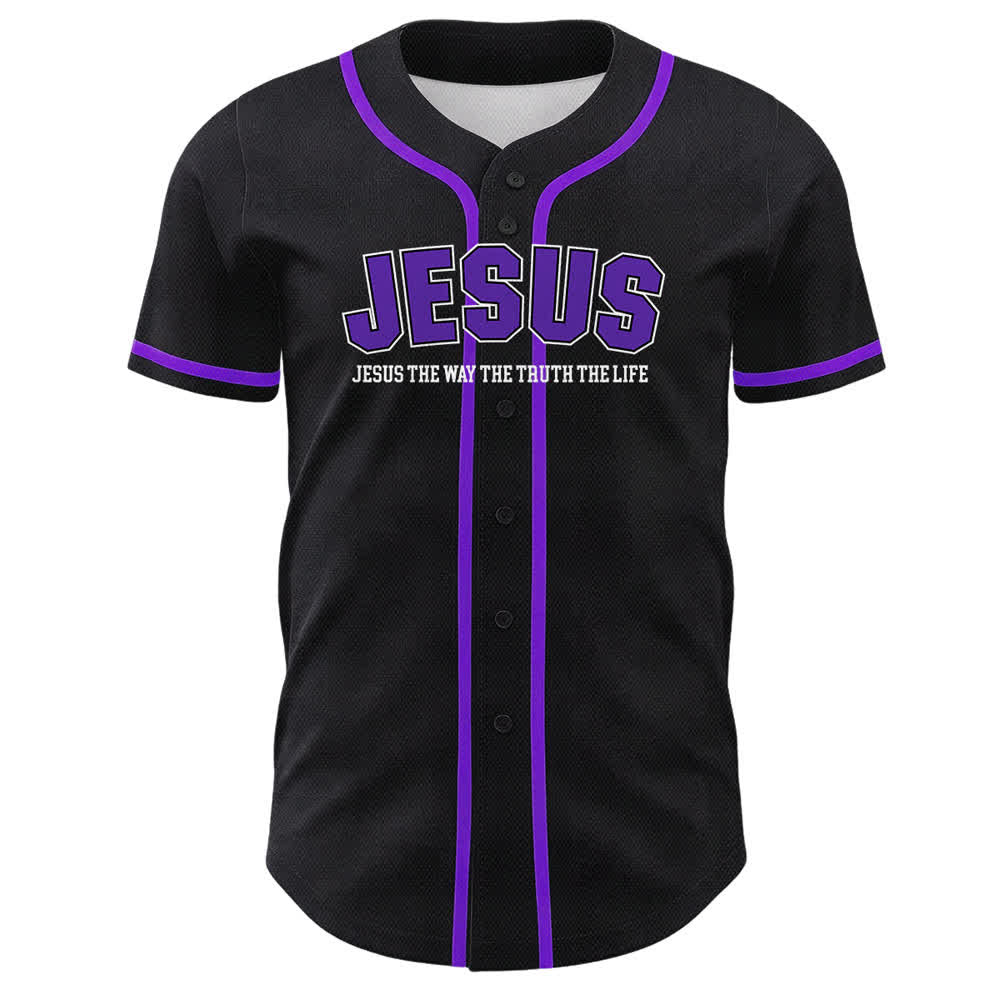 Christianartworkshop Gesù Salmo 23 Il Signore è il mio pastore Maglia da baseball unisex - image 23