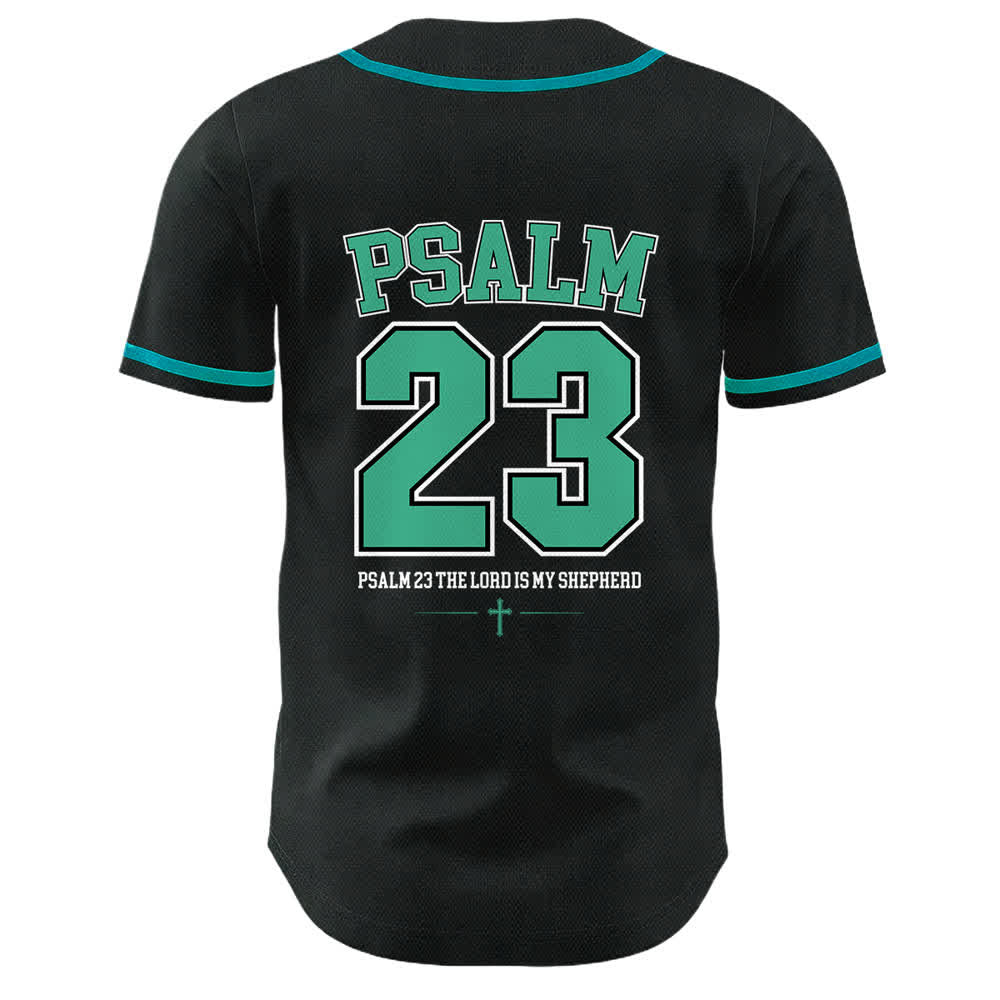 Christianartworkshop Gesù Salmo 23 Il Signore è il mio pastore Maglia da baseball unisex - image 25