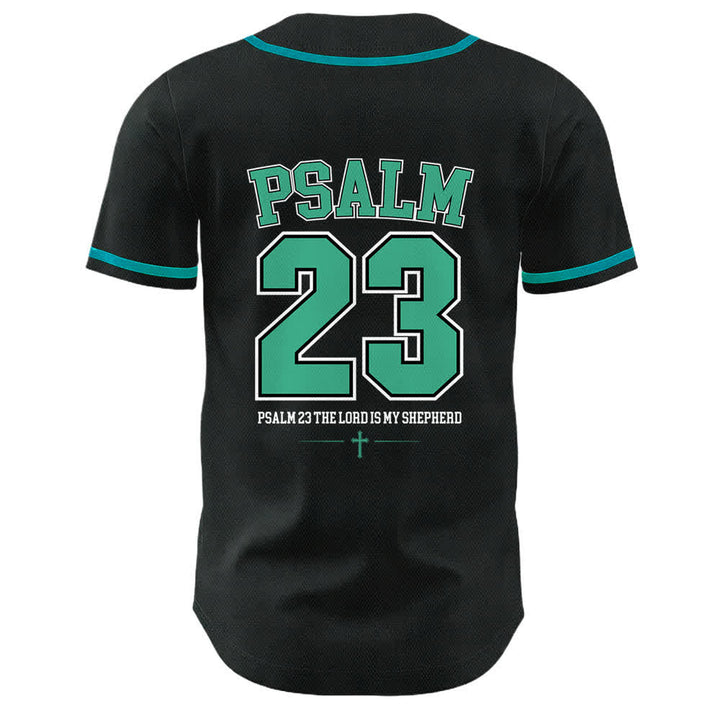 Christianartworkshop Gesù Salmo 23 Il Signore è il mio pastore Maglia da baseball unisex - image 25