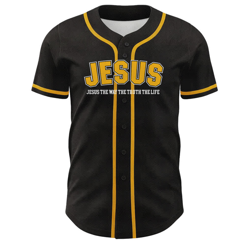 Christianartworkshop Gesù Salmo 23 Il Signore è il mio pastore Maglia da baseball unisex - image 2