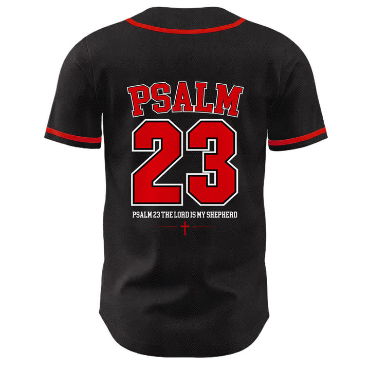 Christianartworkshop Gesù Salmo 23 Il Signore è il mio pastore Maglia da baseball unisex - image 13