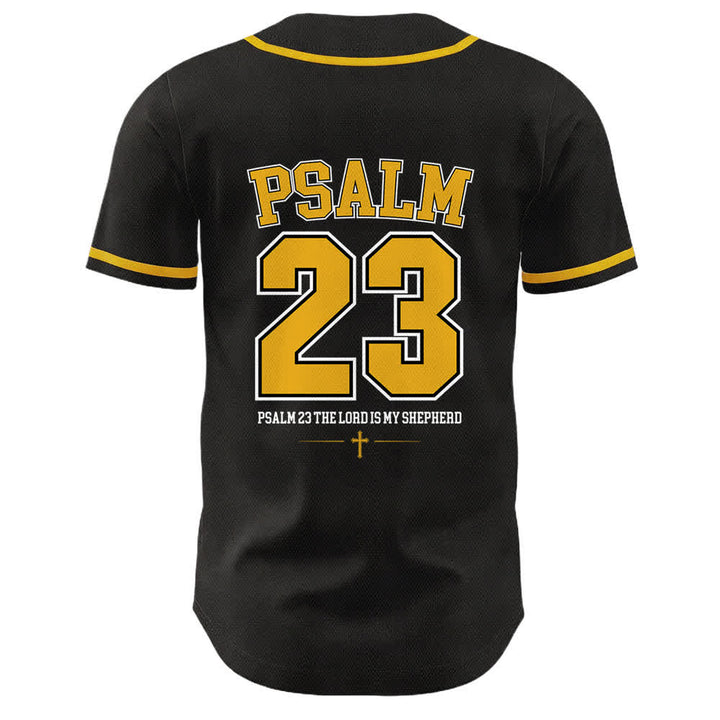 Christianartworkshop Gesù Salmo 23 Il Signore è il mio pastore Maglia da baseball unisex - image 1