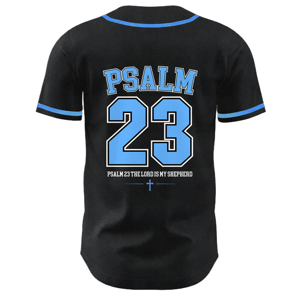 Christianartworkshop Gesù Salmo 23 Il Signore è il mio pastore Maglia da baseball unisex - image 4