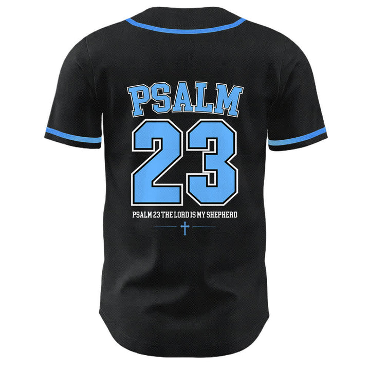 Christianartworkshop Gesù Salmo 23 Il Signore è il mio pastore Maglia da baseball unisex - image 4