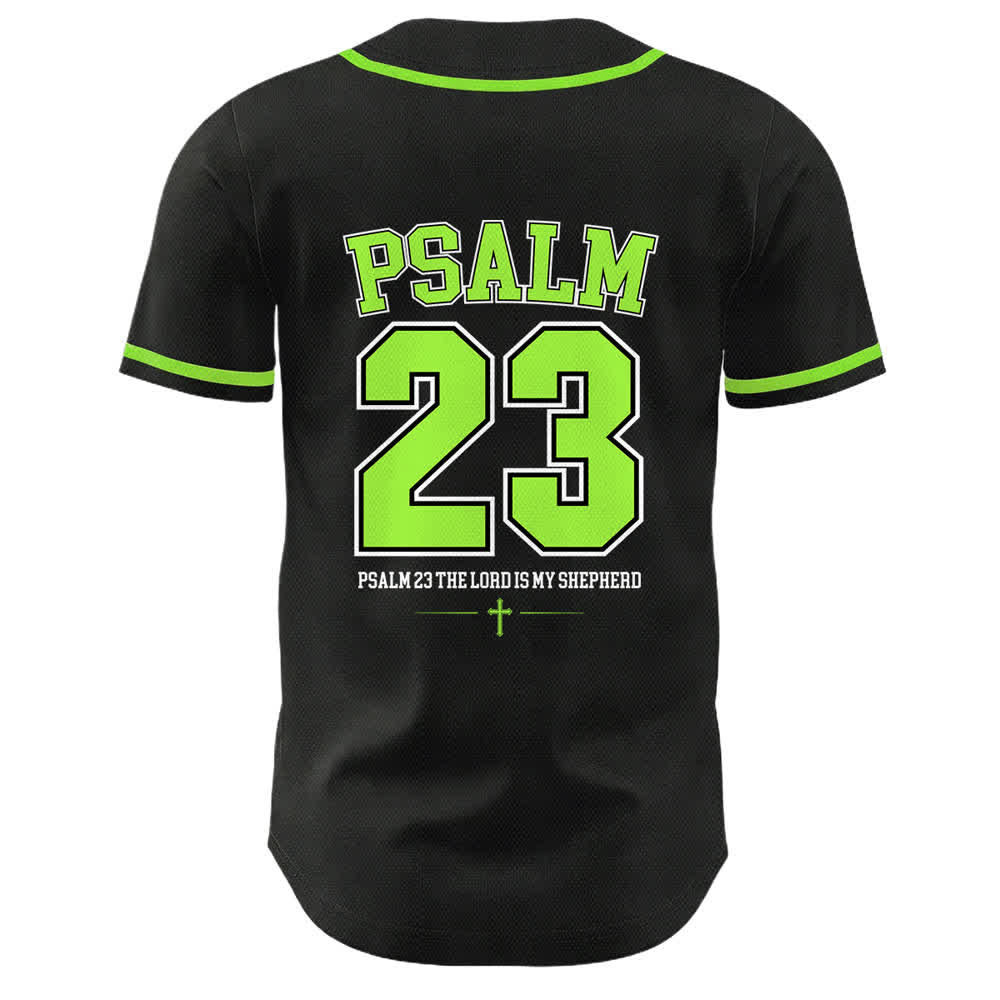 Christianartworkshop Gesù Salmo 23 Il Signore è il mio pastore Maglia da baseball unisex - image 19