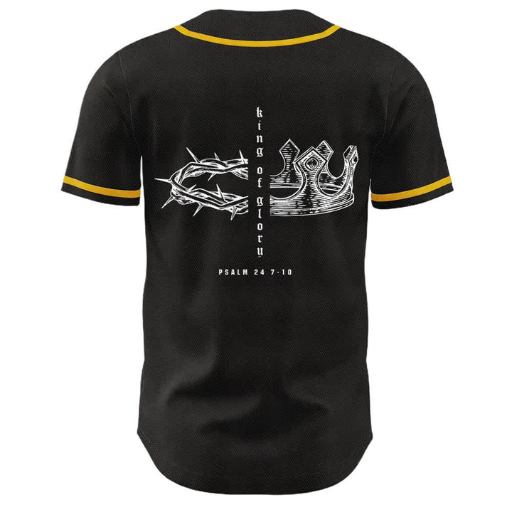 Christianartworkshop Yahweh 24 Re di Gloria Salmo 24 Maglia da baseball unisex - image 5