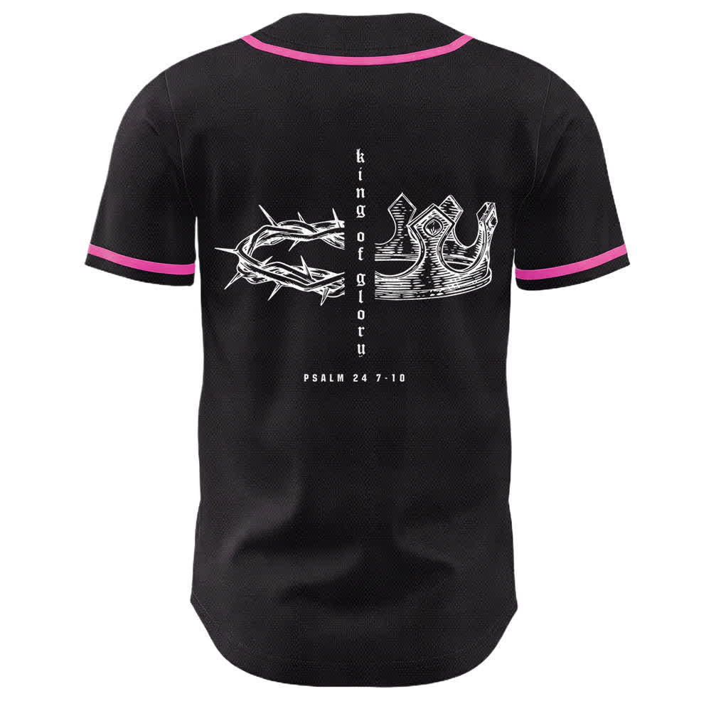 Christianartworkshop Yahweh 24 Re di Gloria Salmo 24 Maglia da baseball unisex - image 8