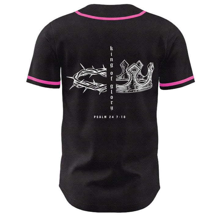 Christianartworkshop Yahweh 24 Re di Gloria Salmo 24 Maglia da baseball unisex - image 8