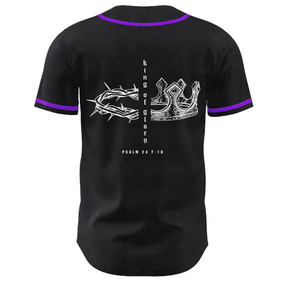 Christianartworkshop Yahweh 24 Re di Gloria Salmo 24 Maglia da baseball unisex - image 23