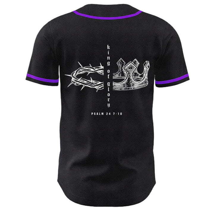 Christianartworkshop Yahweh 24 Re di Gloria Salmo 24 Maglia da baseball unisex - image 23