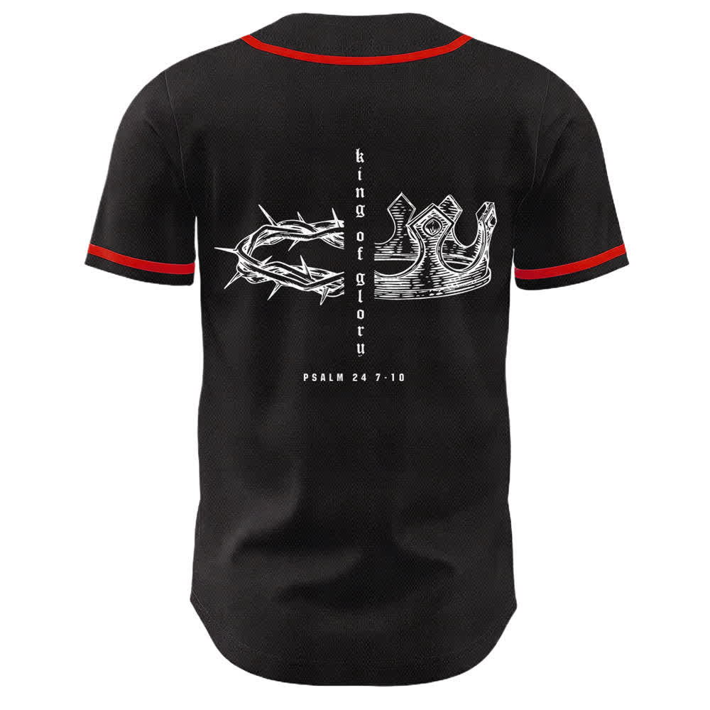 Christianartworkshop Yahweh 24 Re di Gloria Salmo 24 Maglia da baseball unisex - image 11