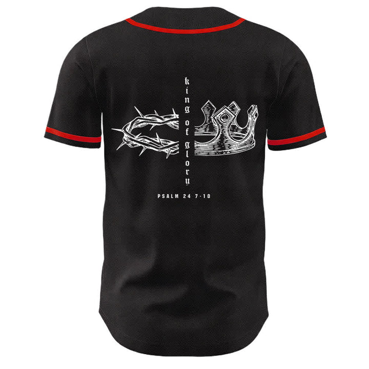 Christianartworkshop Yahweh 24 Re di Gloria Salmo 24 Maglia da baseball unisex - image 11