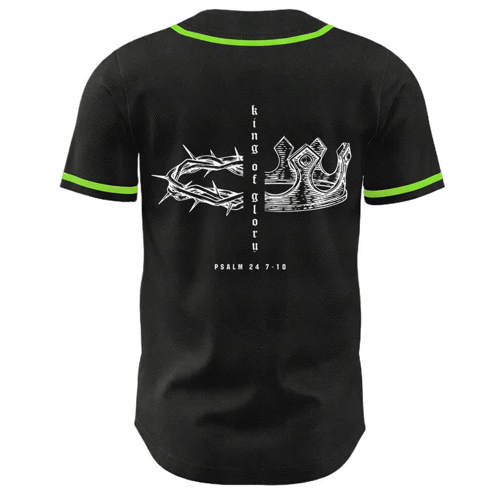Christianartworkshop Yahweh 24 Re di Gloria Salmo 24 Maglia da baseball unisex - image 17