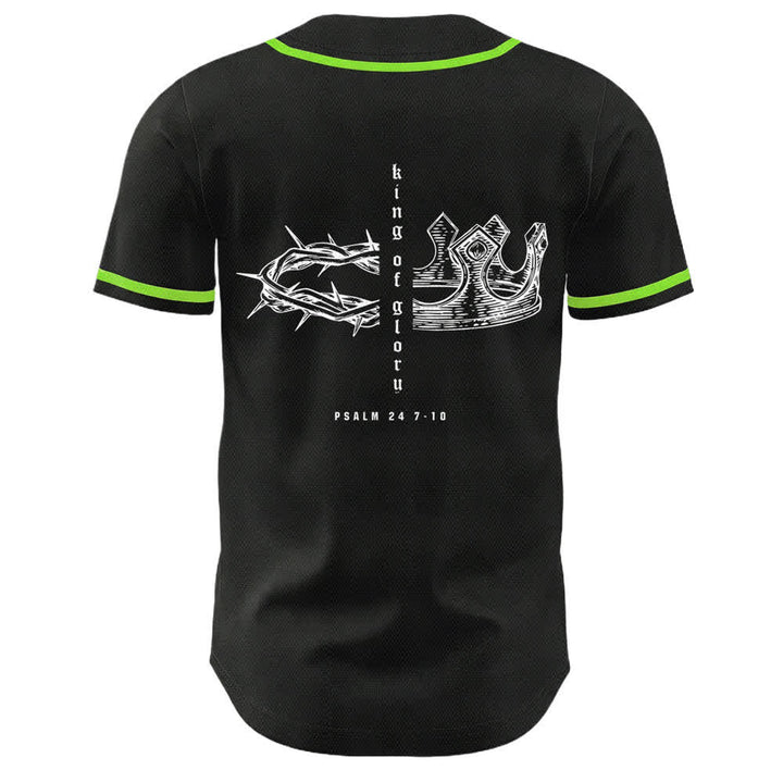 Christianartworkshop Yahweh 24 Re di Gloria Salmo 24 Maglia da baseball unisex - image 17