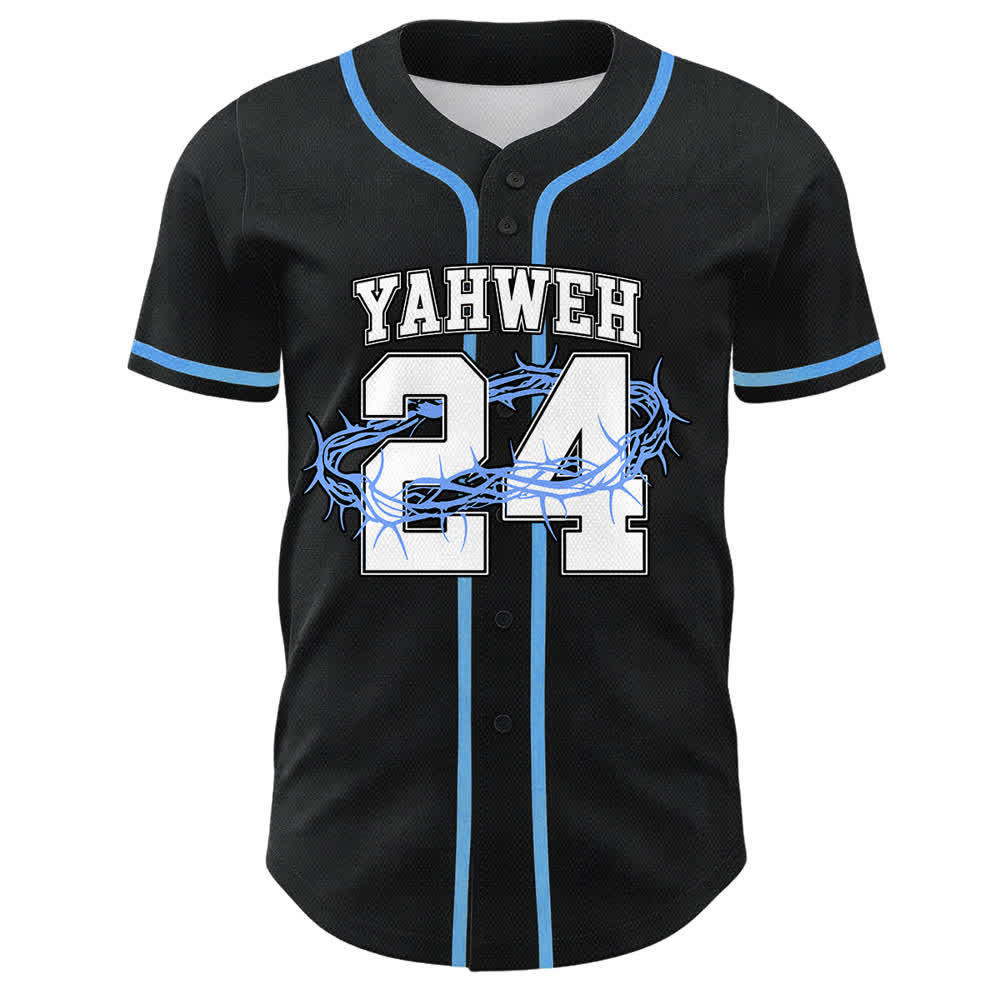 Christianartworkshop Yahweh 24 Re di Gloria Salmo 24 Maglia da baseball unisex - image 1