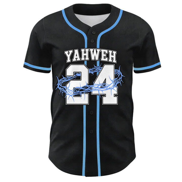 Christianartworkshop Yahweh 24 Re di Gloria Salmo 24 Maglia da baseball unisex - image 1