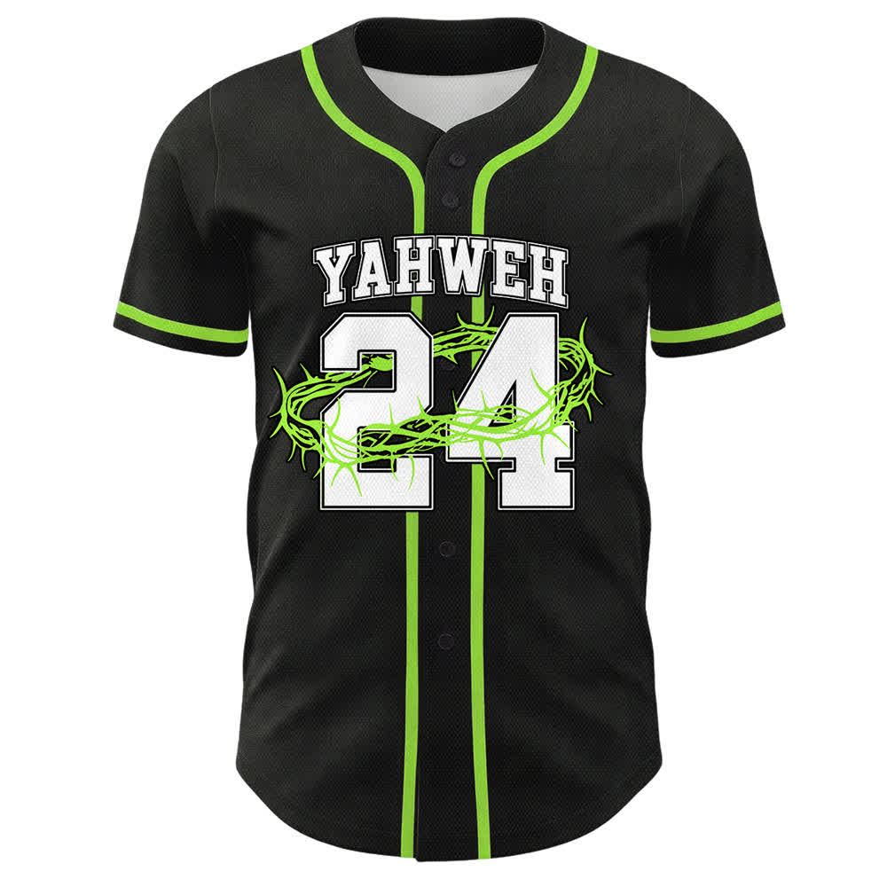 Christianartworkshop Yahweh 24 Re di Gloria Salmo 24 Maglia da baseball unisex - image 16