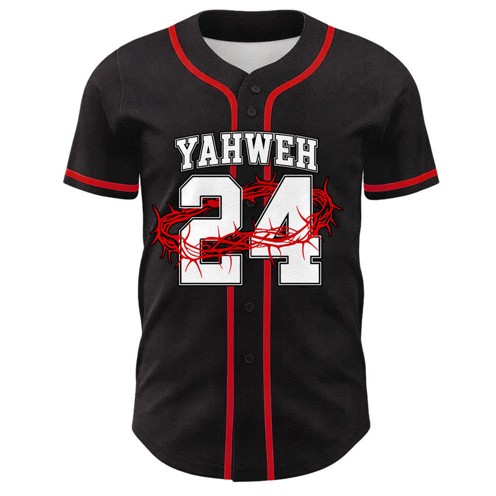 Christianartworkshop Yahweh 24 Re di Gloria Salmo 24 Maglia da baseball unisex - image 10