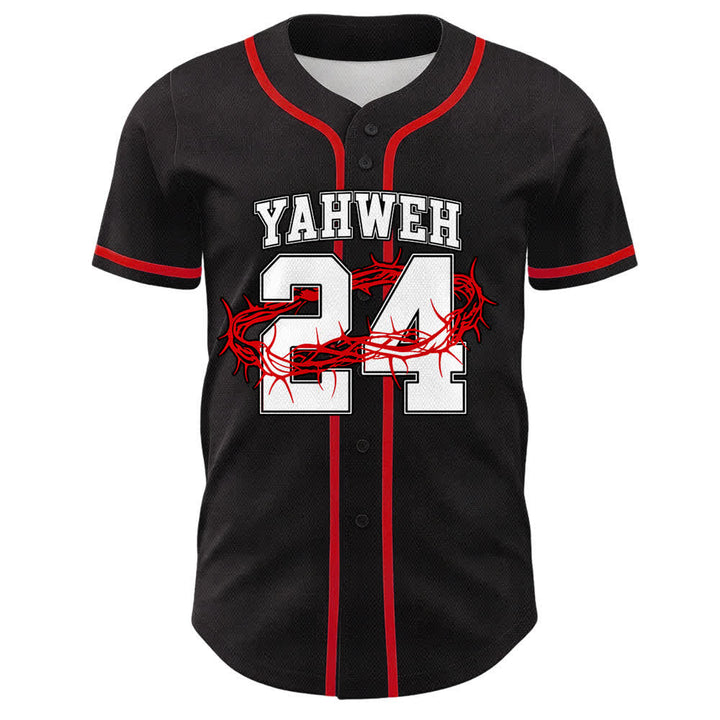 Christianartworkshop Yahweh 24 Re di Gloria Salmo 24 Maglia da baseball unisex - image 10