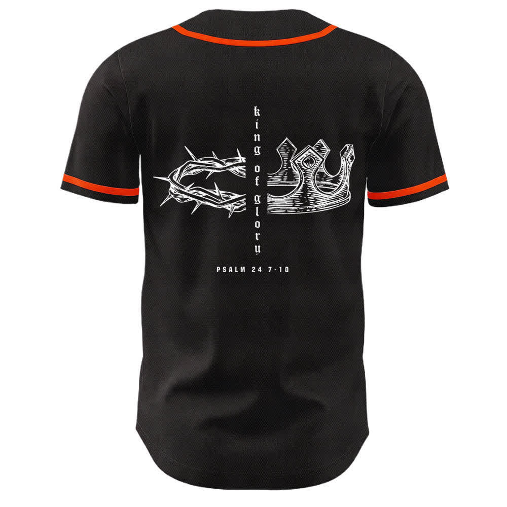 Christianartworkshop Yahweh 24 Re di Gloria Salmo 24 Maglia da baseball unisex - image 14