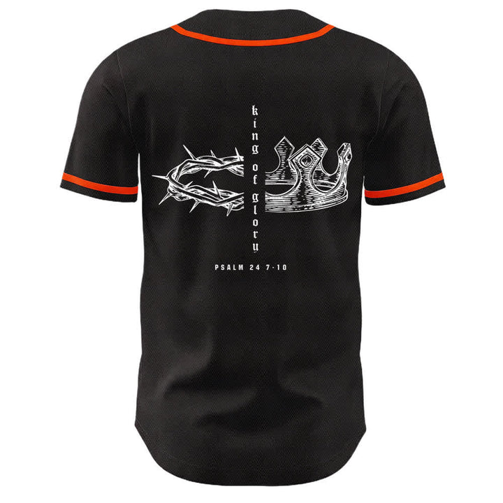 Christianartworkshop Yahweh 24 Re di Gloria Salmo 24 Maglia da baseball unisex - image 14