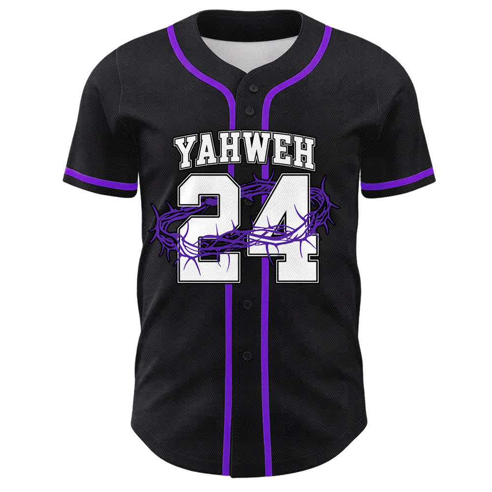 Christianartworkshop Yahweh 24 Re di Gloria Salmo 24 Maglia da baseball unisex - image 22