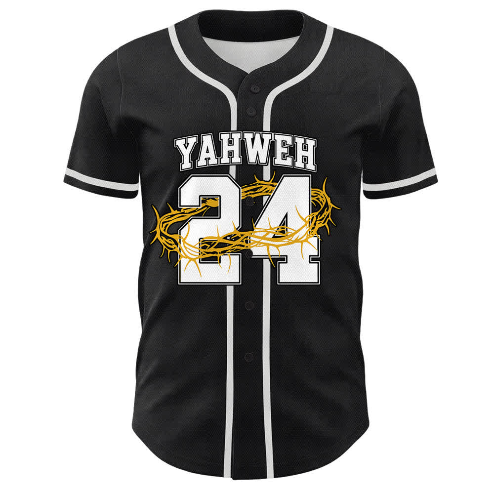 Christianartworkshop Yahweh 24 Re di Gloria Salmo 24 Maglia da baseball unisex - image 19