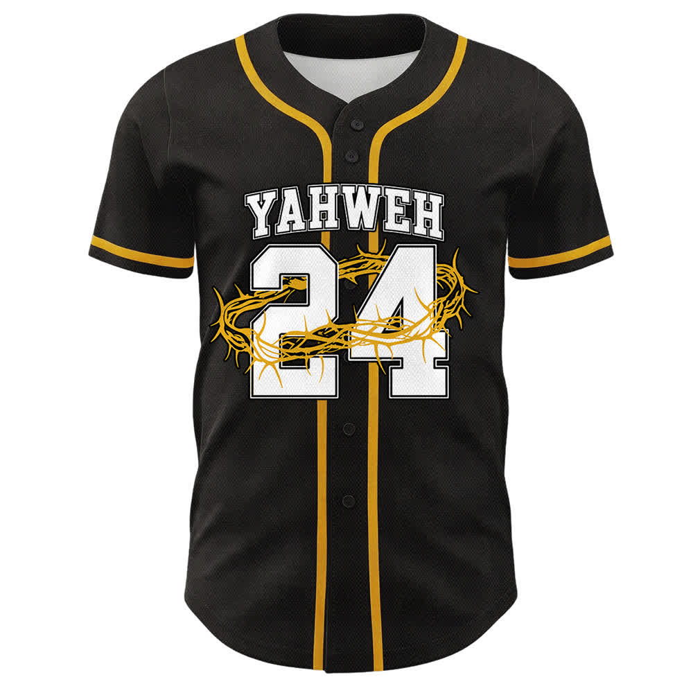 Christianartworkshop Yahweh 24 Re di Gloria Salmo 24 Maglia da baseball unisex - image 4
