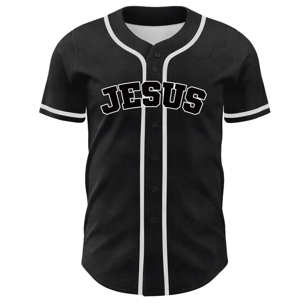Maglia da baseball unisex Christianartworkshop Team Jesus Number 7 Was Is To Come - image 8