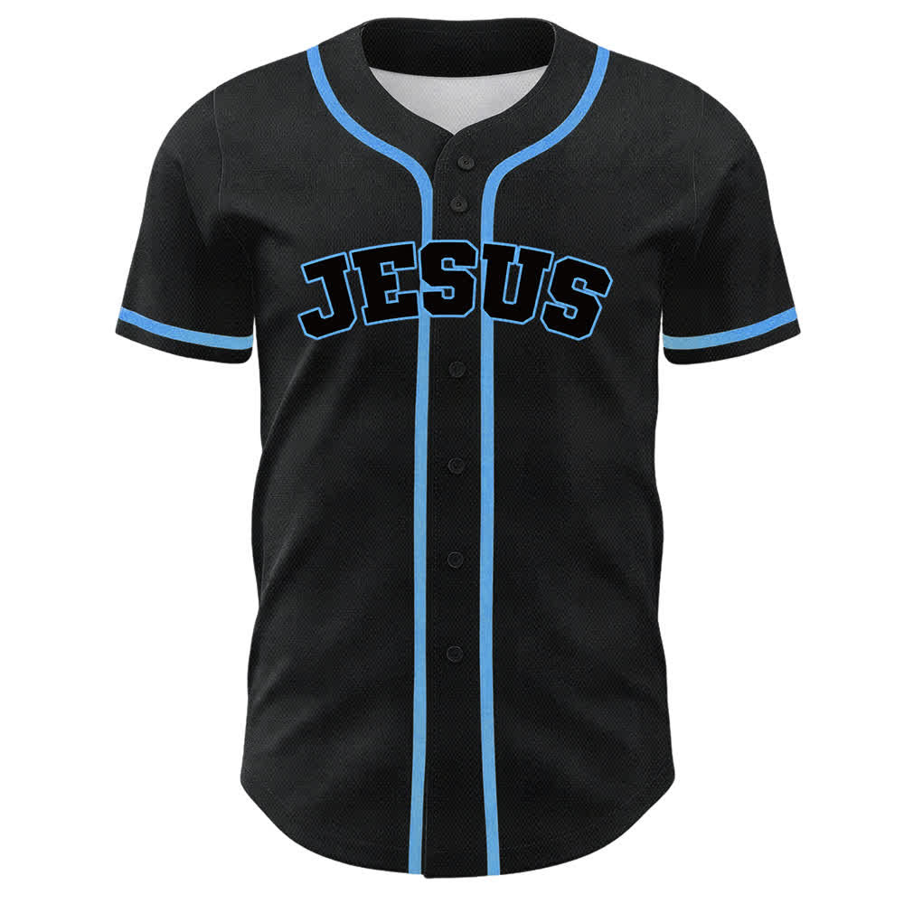 Maglia da baseball unisex Christianartworkshop Team Jesus Number 7 Was Is To Come - image 2