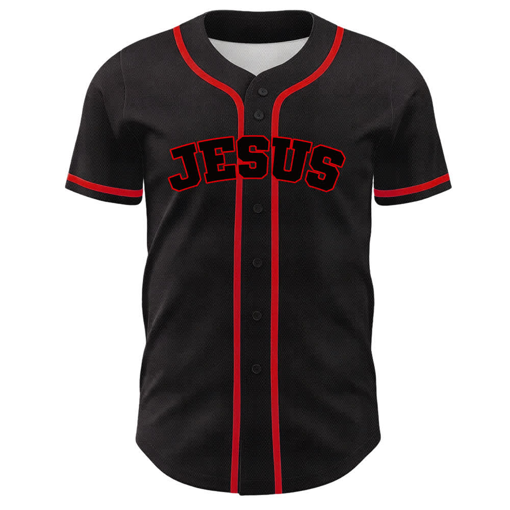 Maglia da baseball unisex Christianartworkshop Team Jesus Number 7 Was Is To Come - image 14