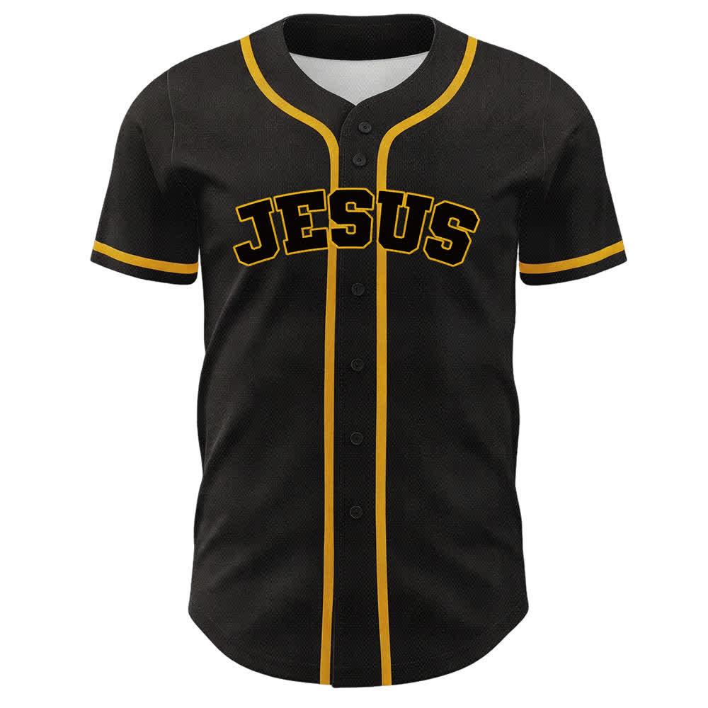 Maglia da baseball unisex Christianartworkshop Team Jesus Number 7 Was Is To Come - image 5