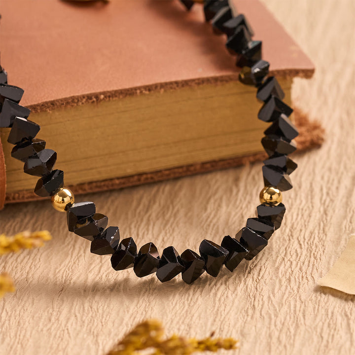 Christianartworkshop Bracciale con ciondolo a croce e perline di cristallo sfaccettate: emblema di una scintillante benedizione celeste. - image 15