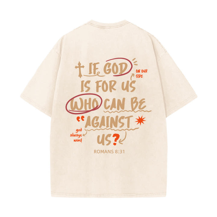 Christianartworkshop Se Dio è con noi T-shirt Boxy Washed - image 1