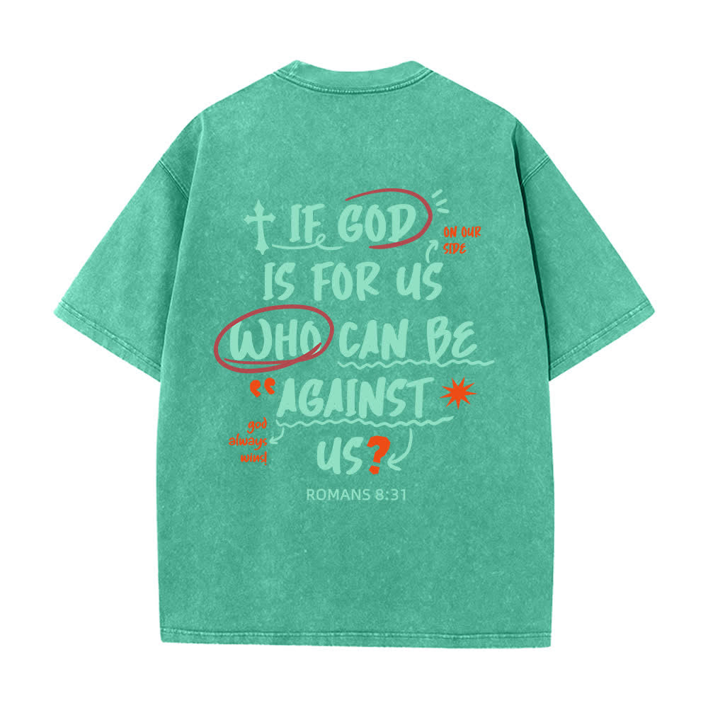 Christianartworkshop Se Dio è con noi T-shirt Boxy Washed - image 7