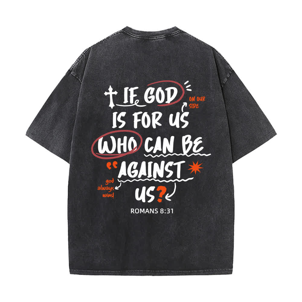 Christianartworkshop Se Dio è con noi T-shirt Boxy Washed - image 10