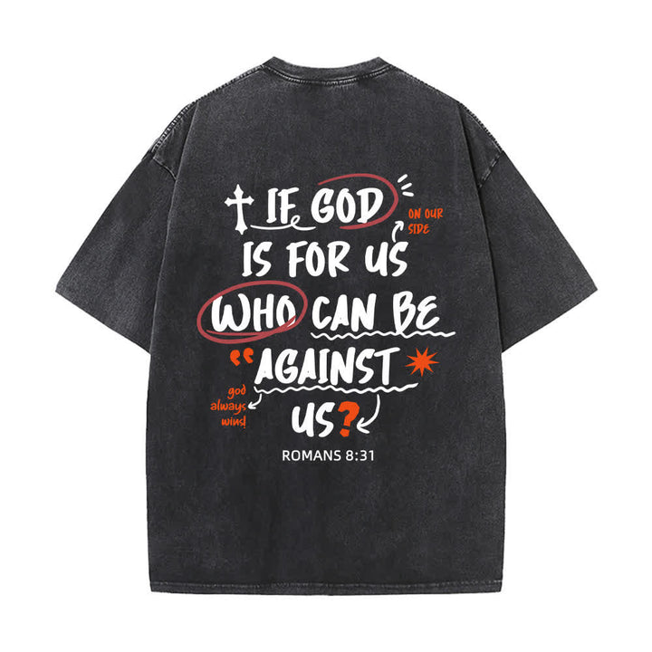 Christianartworkshop Se Dio è con noi T-shirt Boxy Washed - image 10