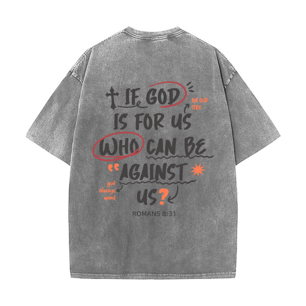 Christianartworkshop Se Dio è con noi T-shirt Boxy Washed - image 13