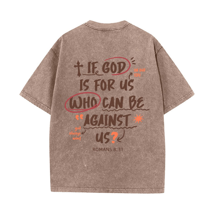 Christianartworkshop Se Dio è con noi T-shirt Boxy Washed - image 16