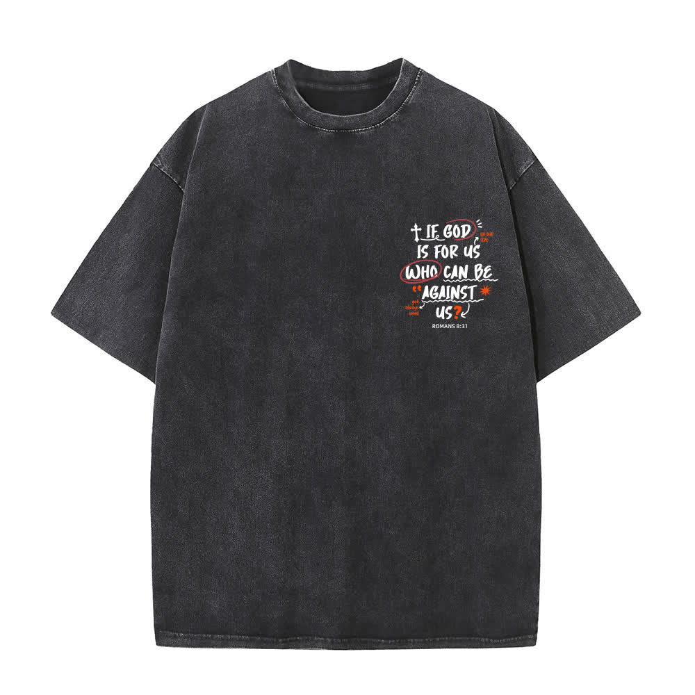 Christianartworkshop Se Dio è con noi T-shirt Boxy Washed - image 11