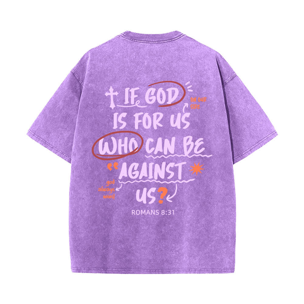 Christianartworkshop Se Dio è con noi T-shirt Boxy Washed - image 22