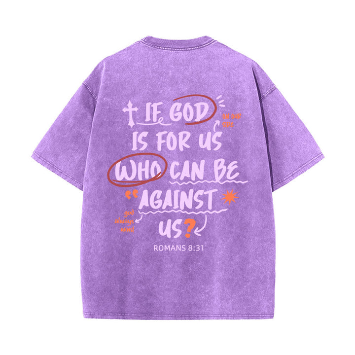 Christianartworkshop Se Dio è con noi T-shirt Boxy Washed - image 22