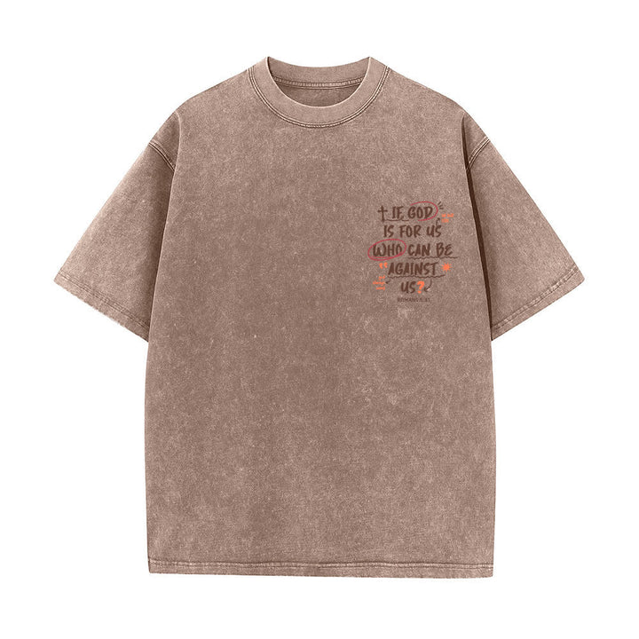 Christianartworkshop Se Dio è con noi T-shirt Boxy Washed - image 17