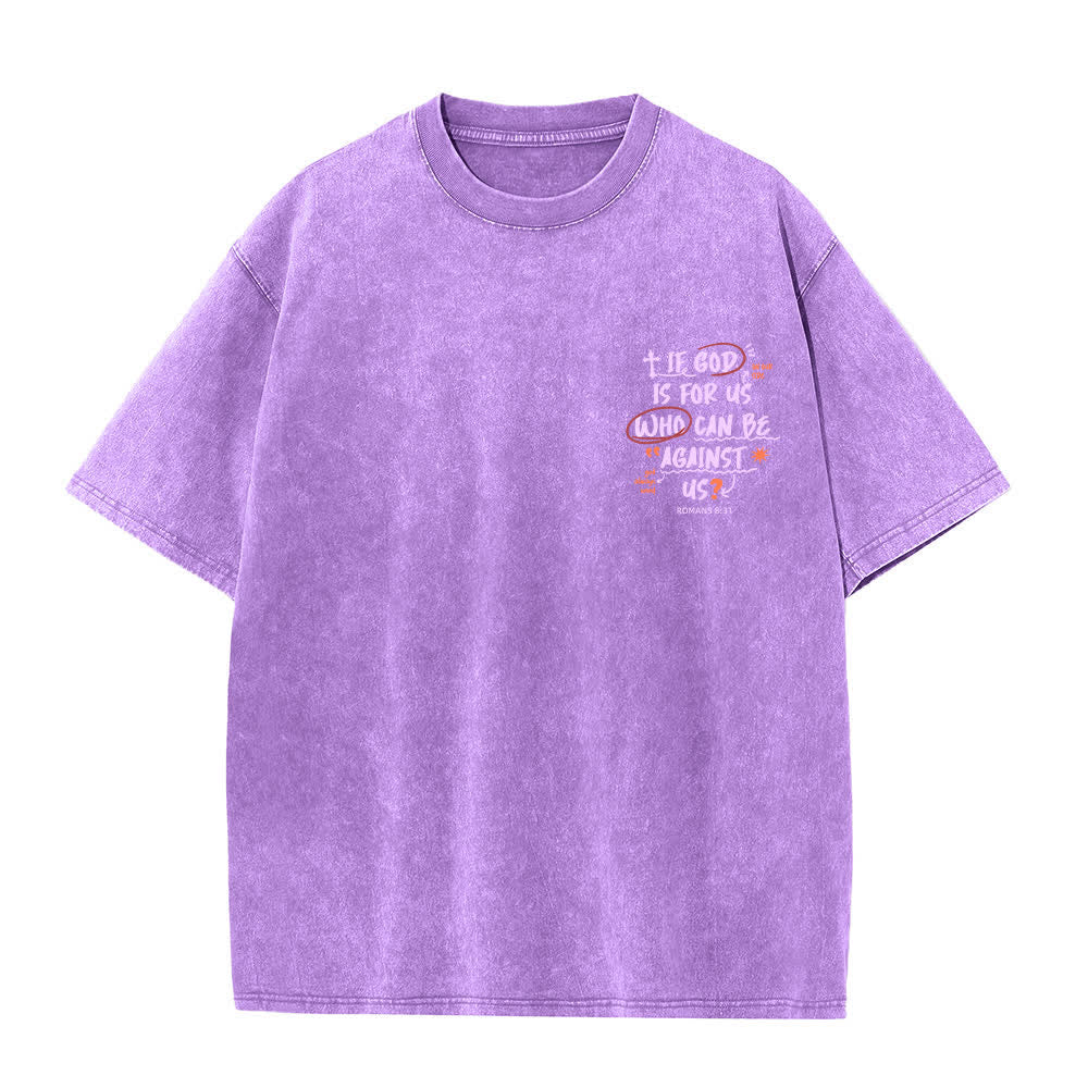 Christianartworkshop Se Dio è con noi T-shirt Boxy Washed - image 23